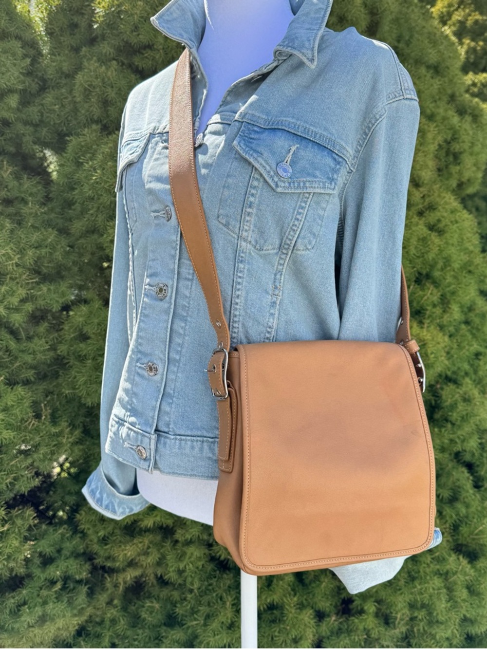 Coach Tan Leather Crossbody Bag